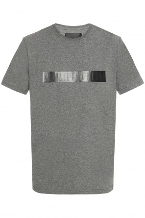 T-shirt with logo insert, zdjęcie 1 T-shirt with logo insert od Philipp Plein